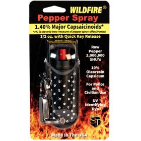 WildFire 1.4% MC 1/2 oz Halo Rhinestone Holster (Options: Black)