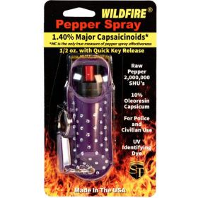 WildFire 1.4% MC 1/2 oz Halo Rhinestone Holster (Options: Purple)